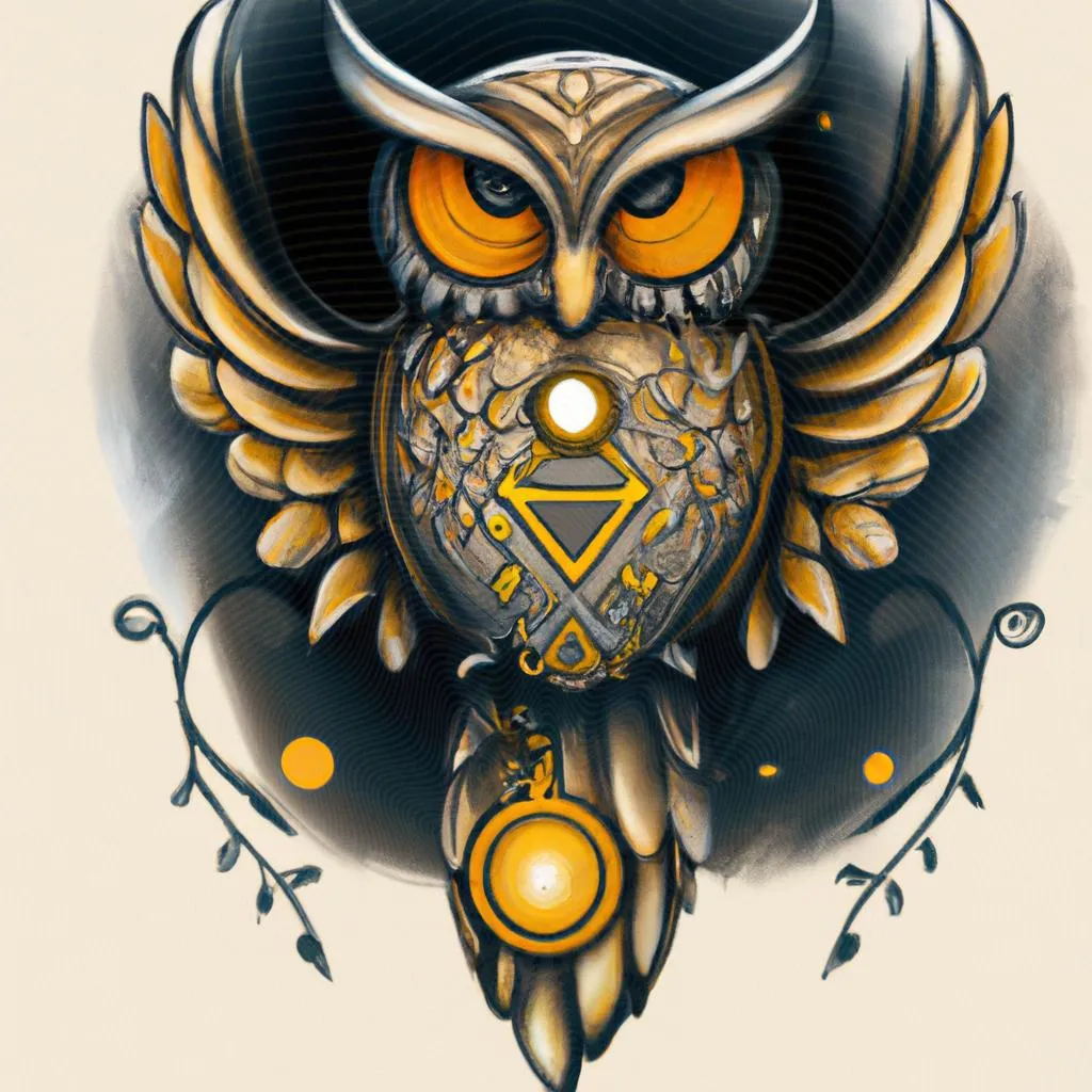 Significado Misterioso: Descubra a Simbologia da Tatuagem de Coruja 4 uma ilustração de qual o significado de tatuagem coruja
