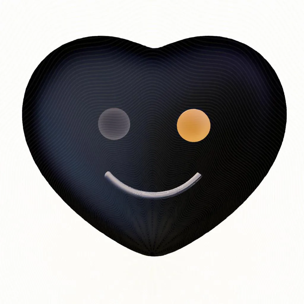 qual o significado do emoji coracao preto