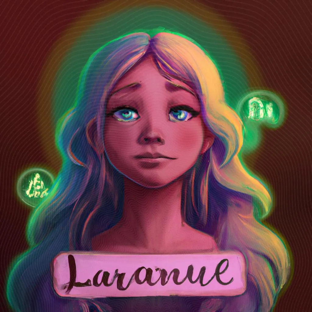 um retrato artístico sobre qual o significado do nome lauriane
