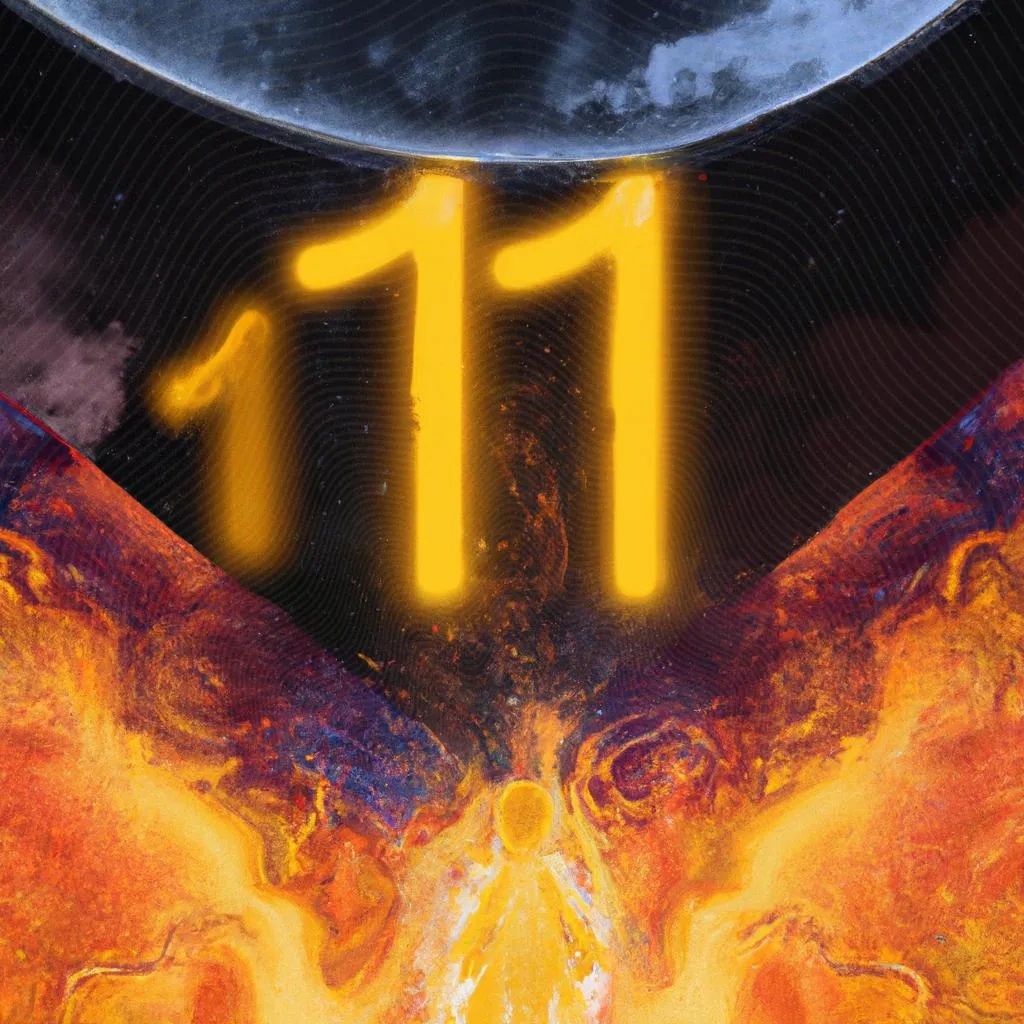 um desenho artístico sobre qual o significado do número 1111