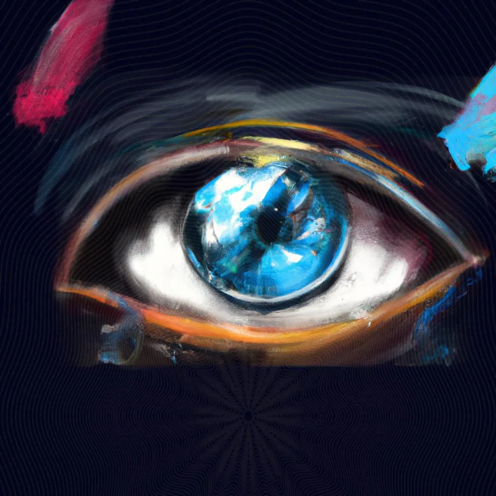 uma arte em gravura de qual o significado do olho direito tremendo