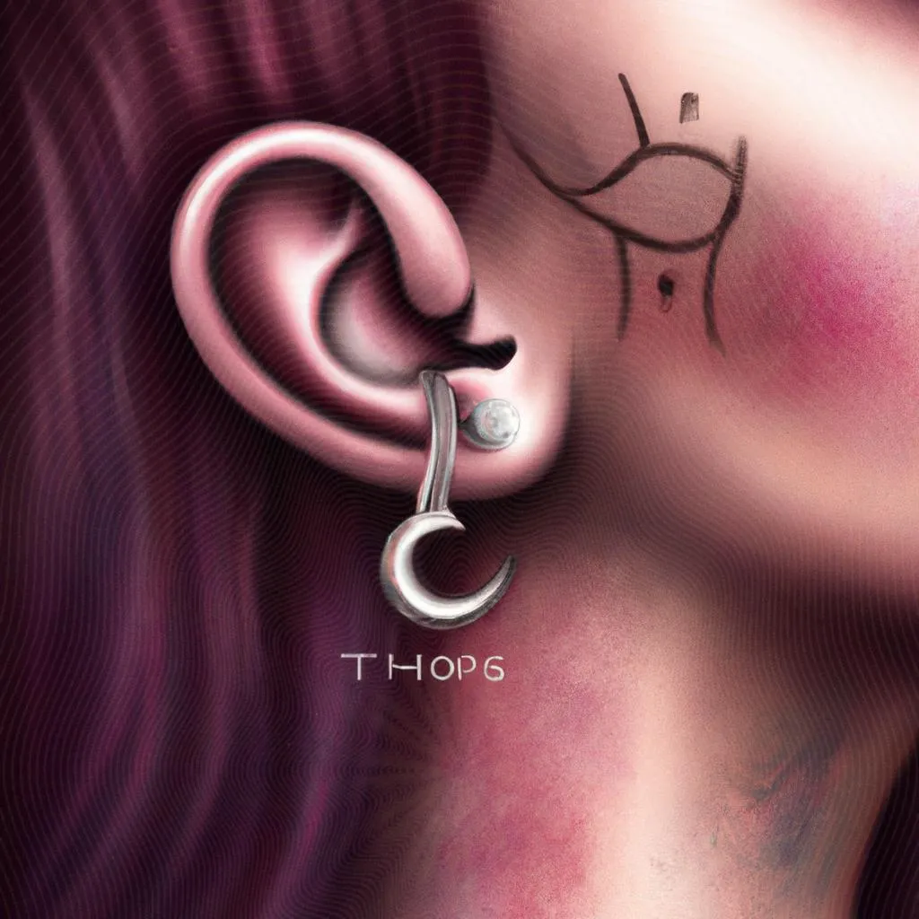 uma cena cinematográfica ilustrada de qual o significado do piercing no tragus