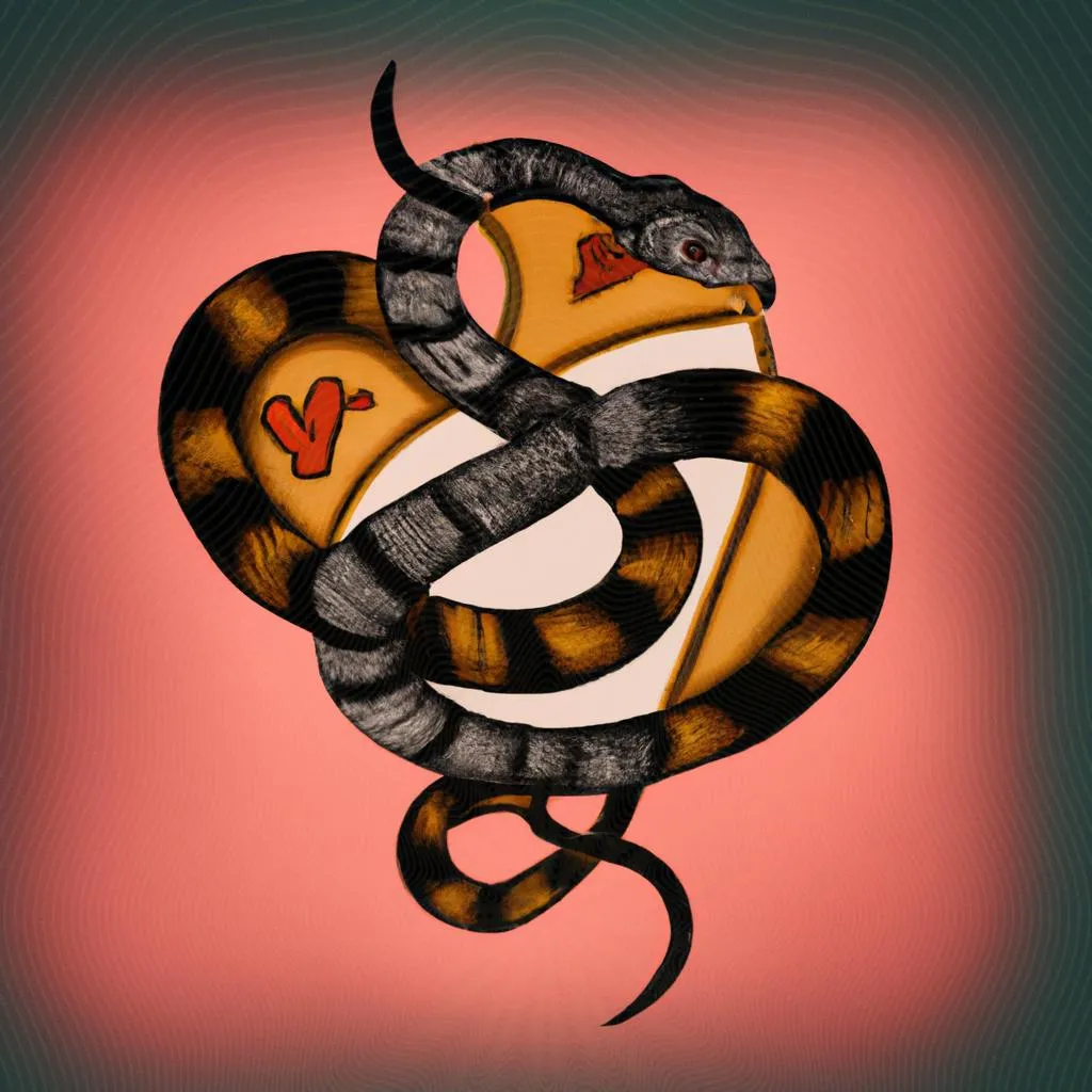 um desenho arquitetônico sobre qual significado da tatuagem de cobra