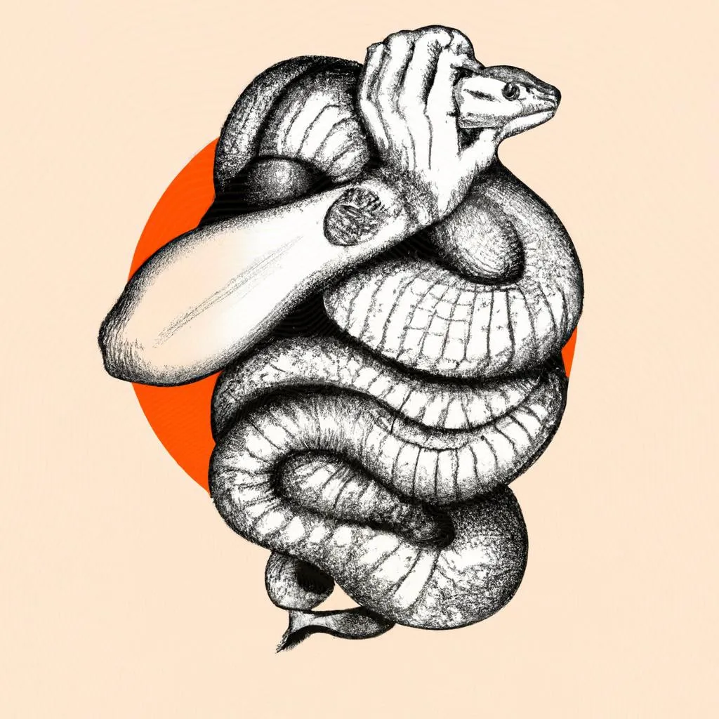  uma imagem gráfica sobre qual significado da tatuagem de cobra
