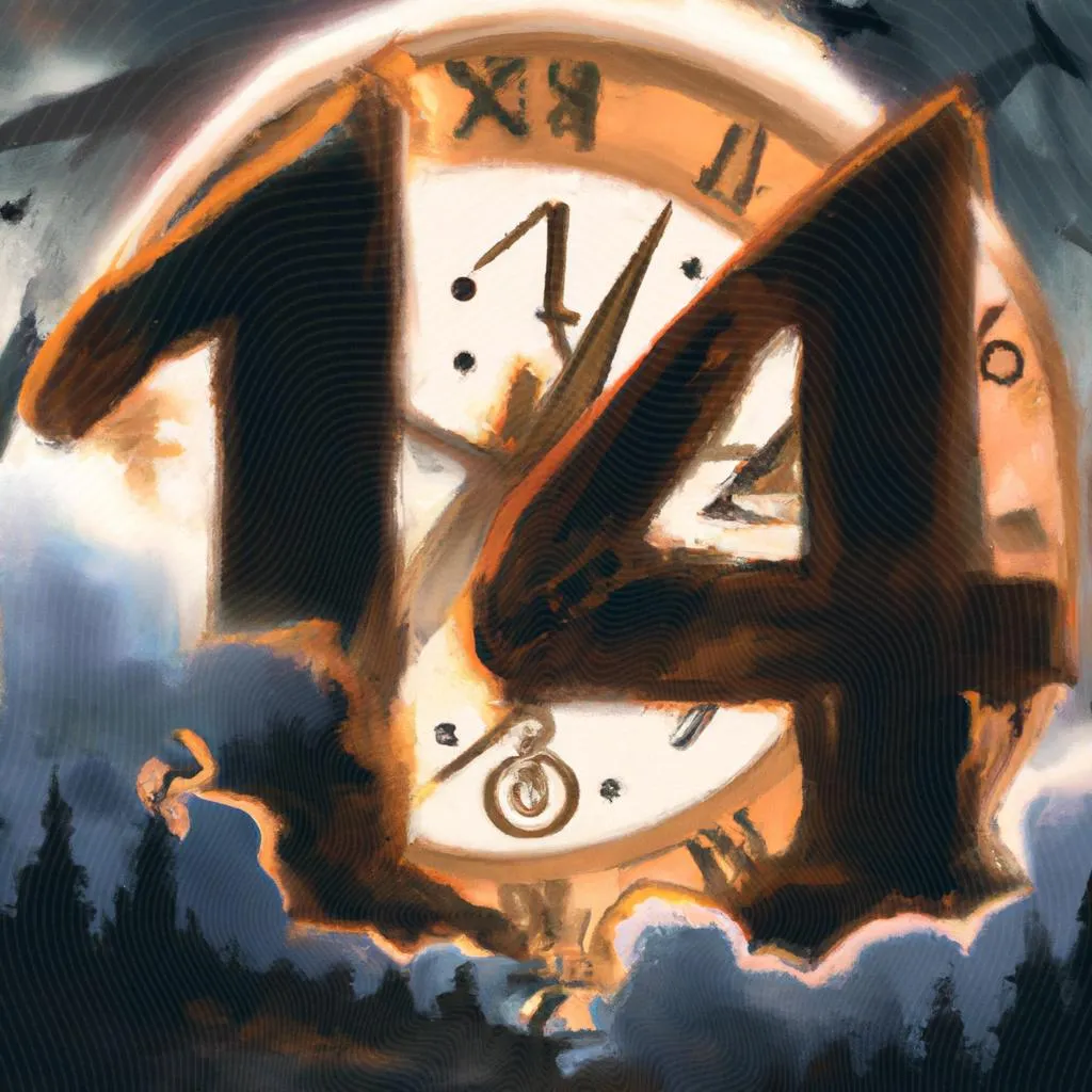 Descubra o Mistério por Trás de 14:14 - Significado Revelado! 2 uma arte em gravura de qual significado de 14:14
