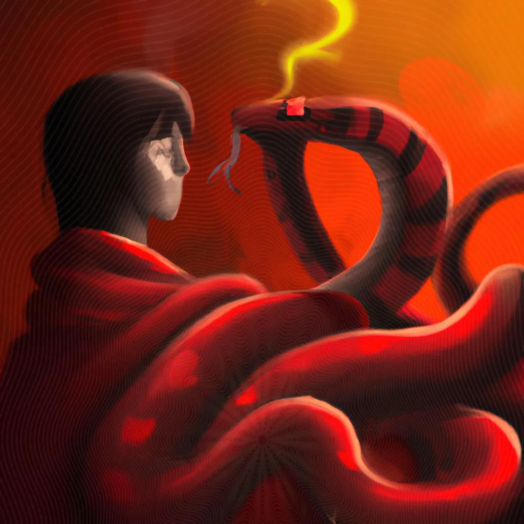 Desvendando o Mistério: Significado de Sonhar com Cobra Vermelha 4 uma composição expressionista de qual significado de sonhar com cobra vermelha