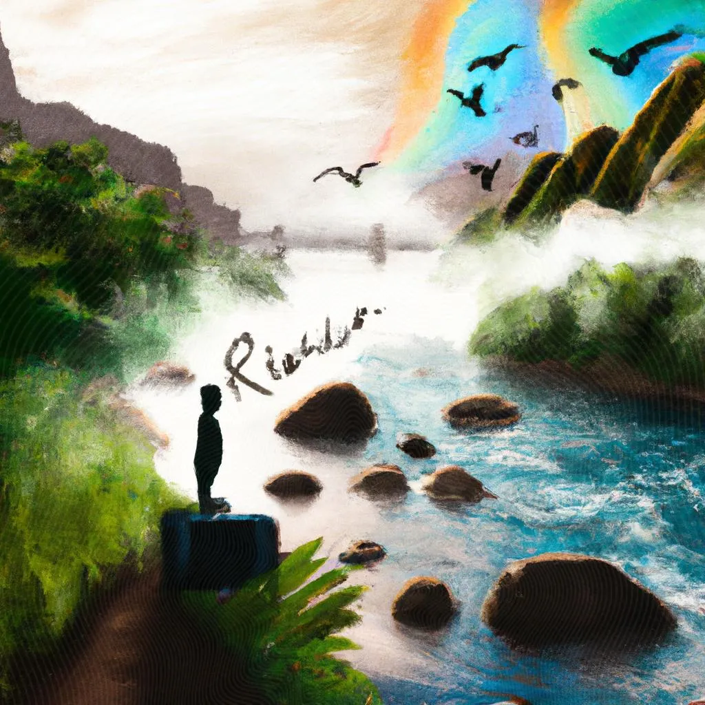 uma composição gráfica de qual significado de sonhar com rio