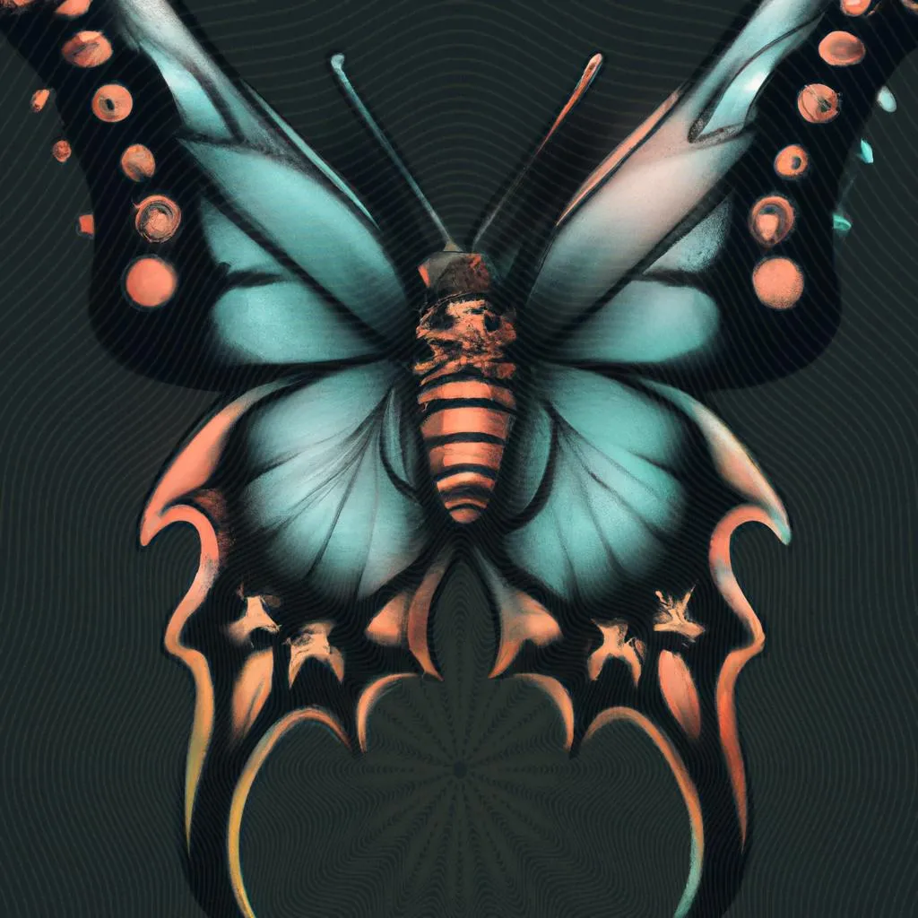 uma ilustração realista de qual significado de tatuagem de borboleta