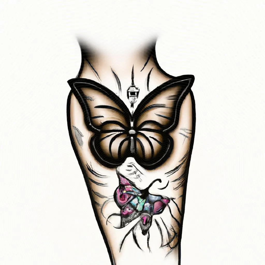 uma composição expressionista de qual significado de tatuagem de borboleta