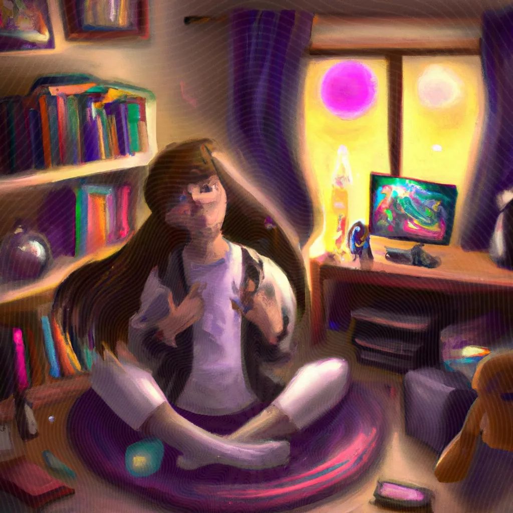 uma composição expressionista de quarto bagunçado espiritismo
