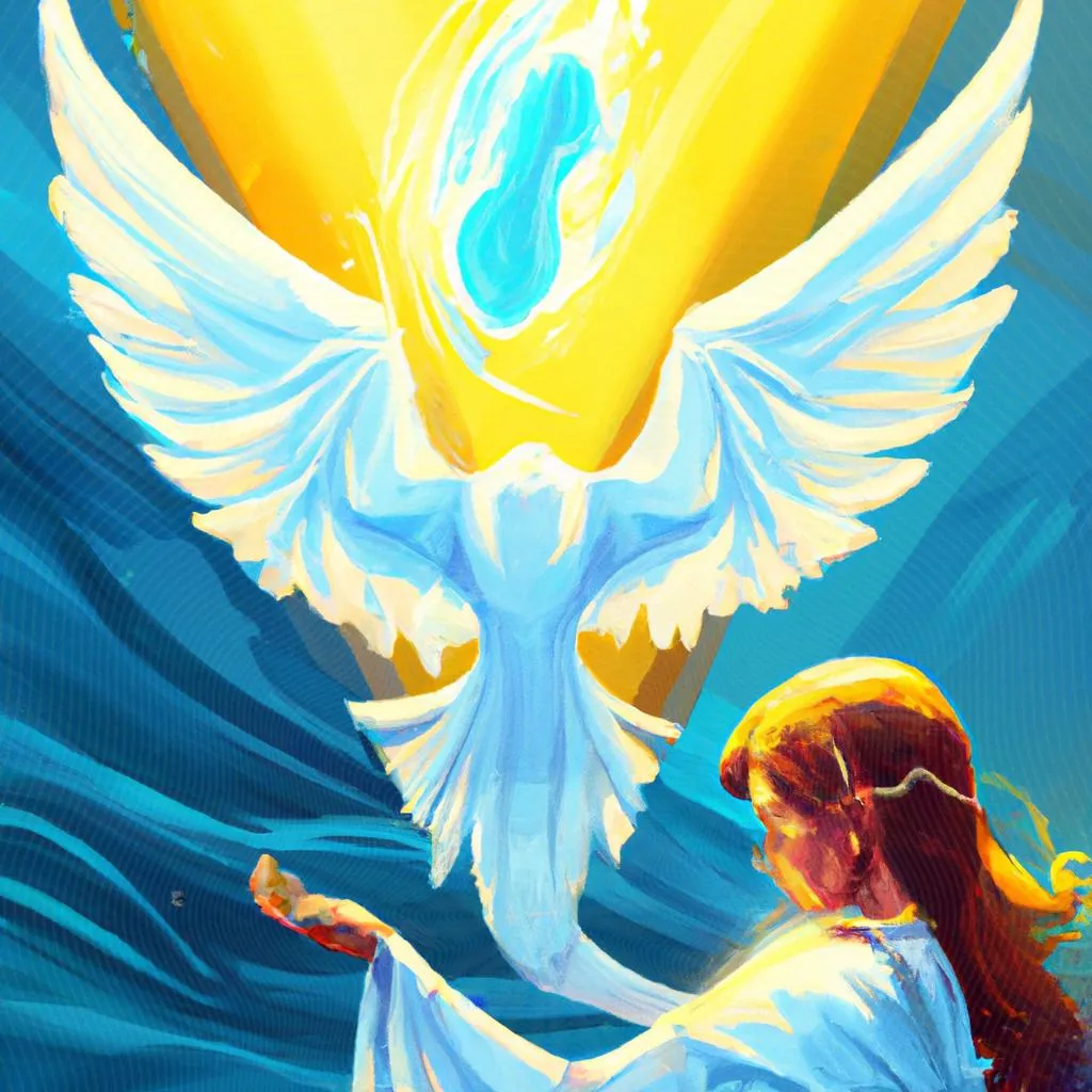 uma imagem pictórica de quem é o espirito santo de deus