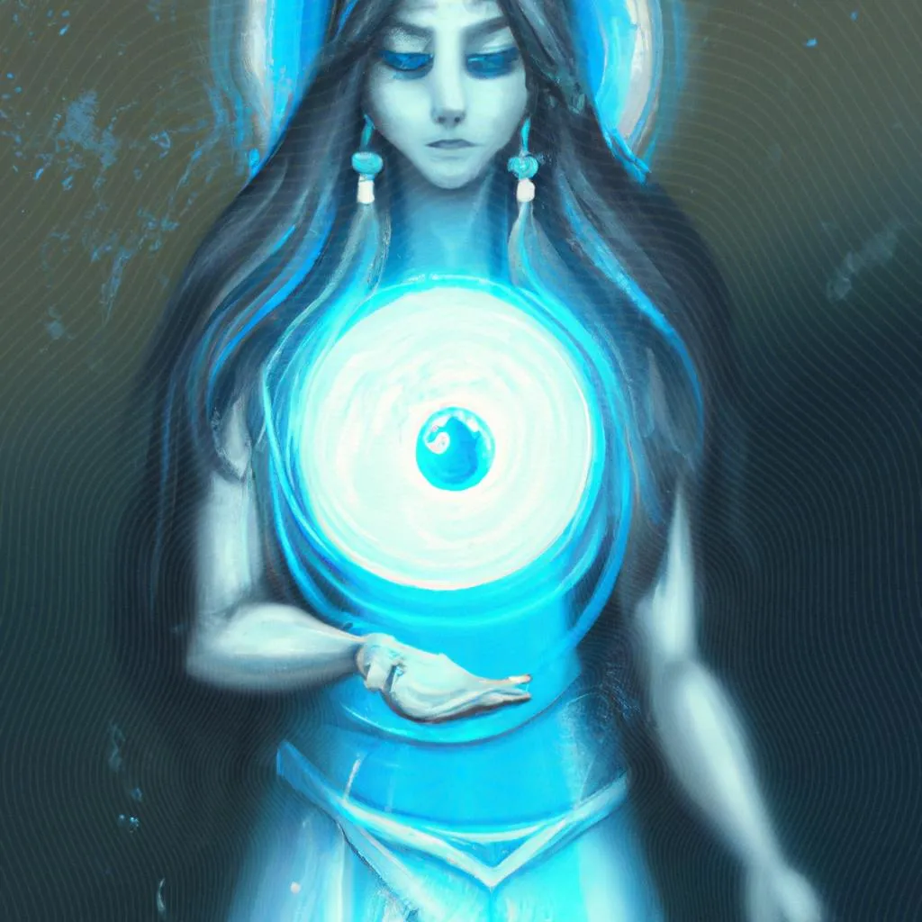 uma pintura figurativa de quem pode dar passe espirita