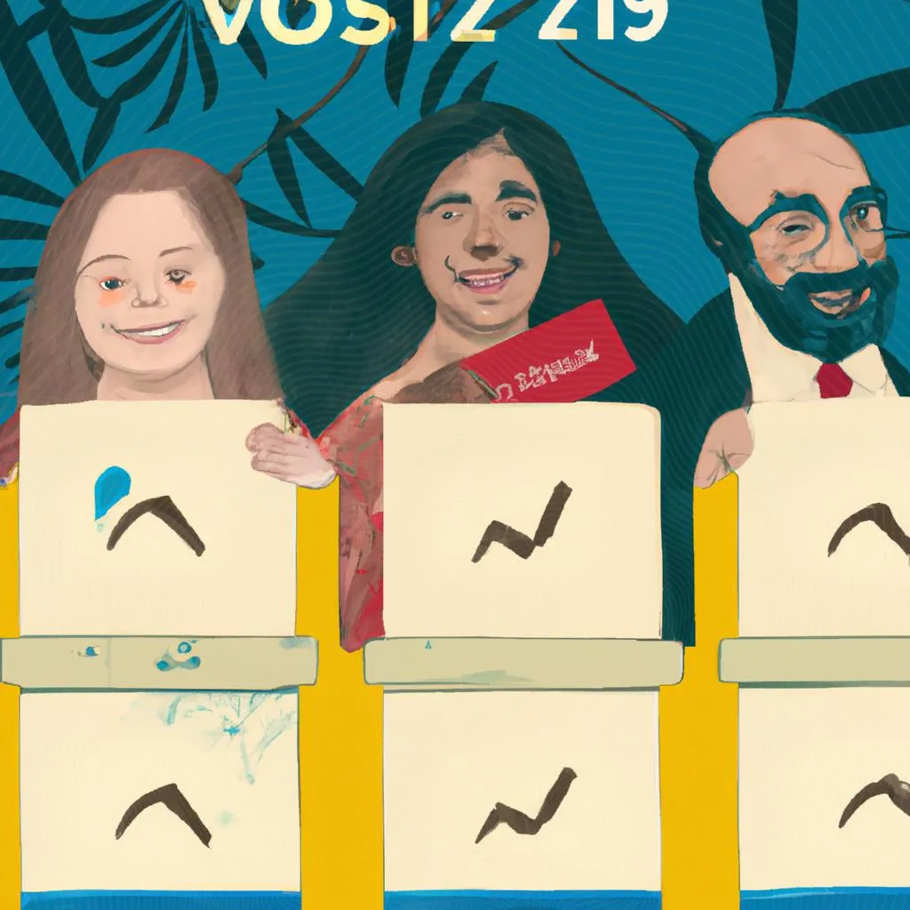 um esquema ilustrado de resultados das eleições espirito santo