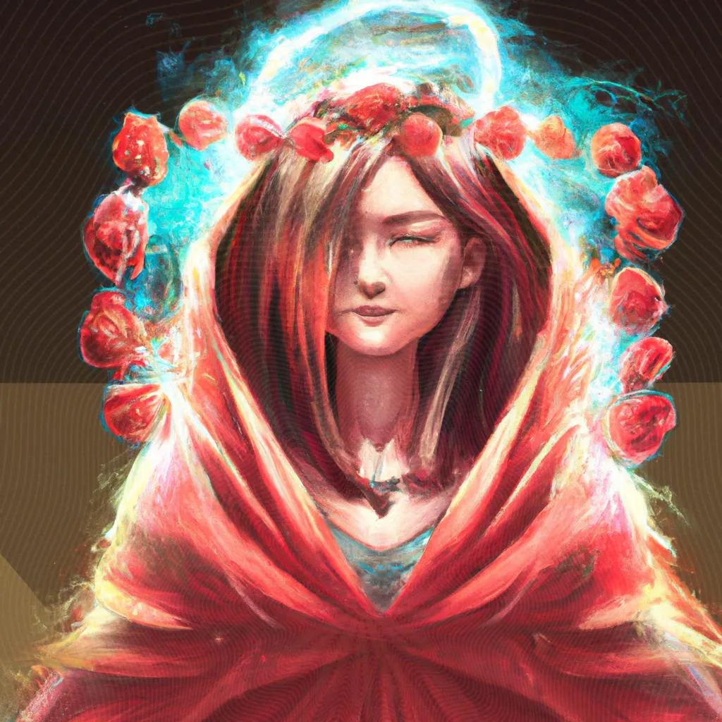uma paisagem ilustrada de rosa cruz espiritismo