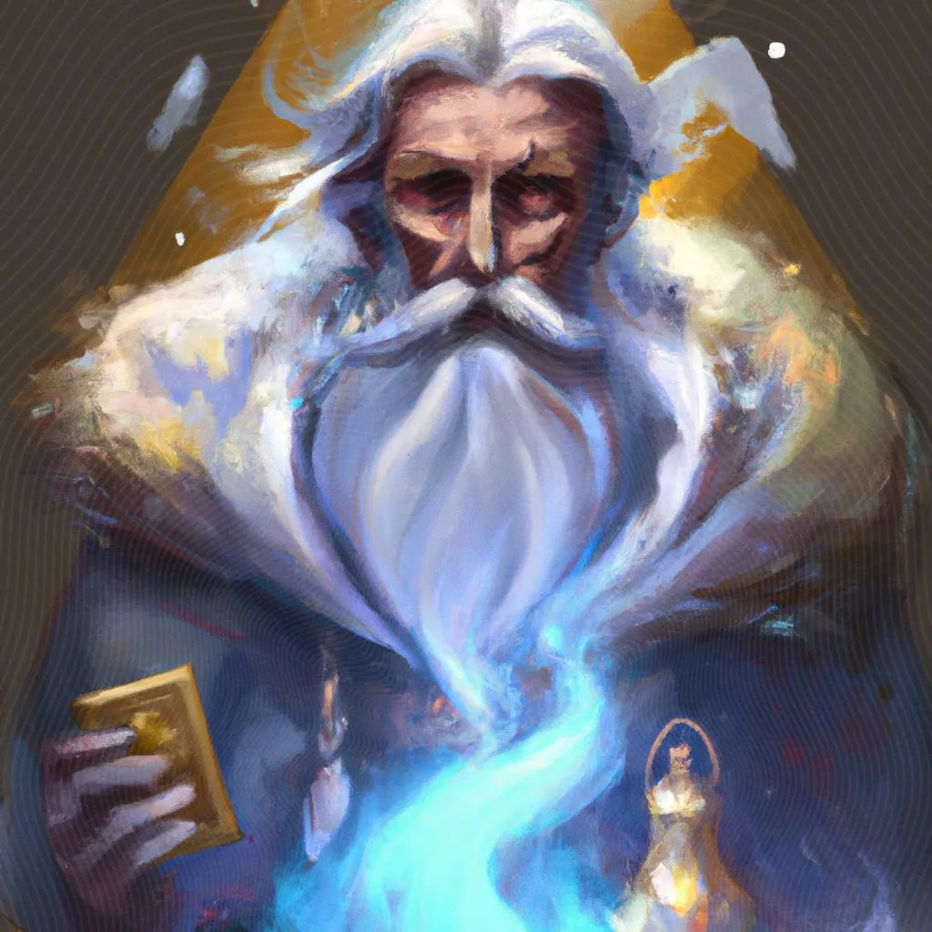 uma ilustração gráfica de saint germain espiritismo