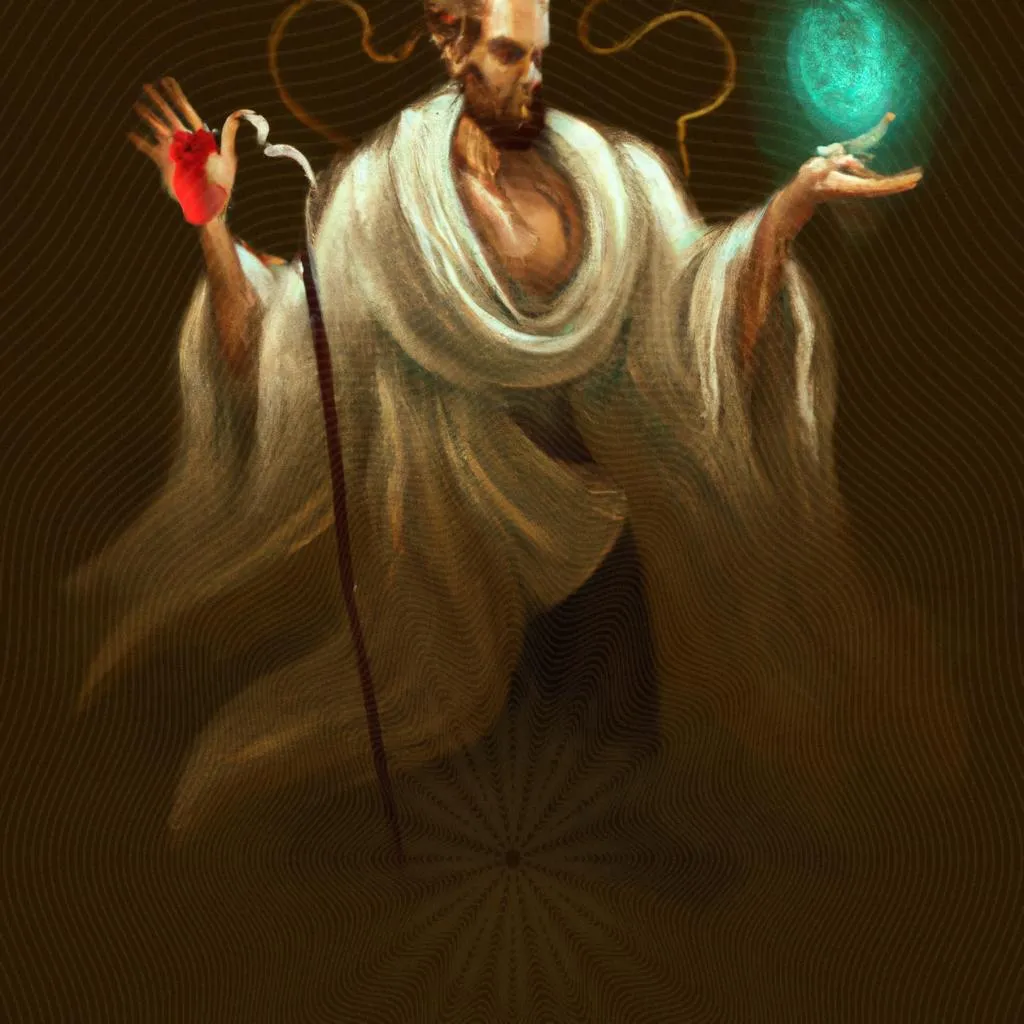 uma ilustração realista de santo espirito vem