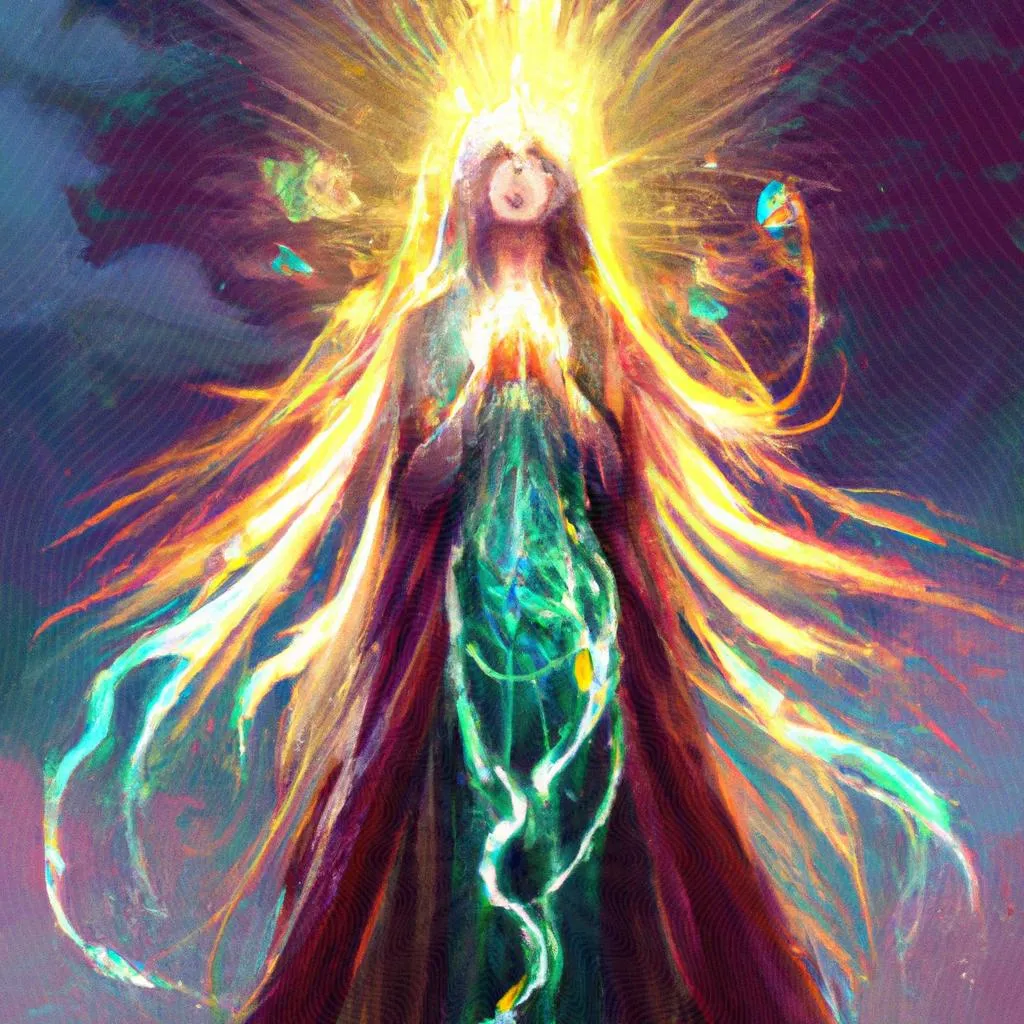 uma pintura a óleo sobre se o espirito santo te tocar