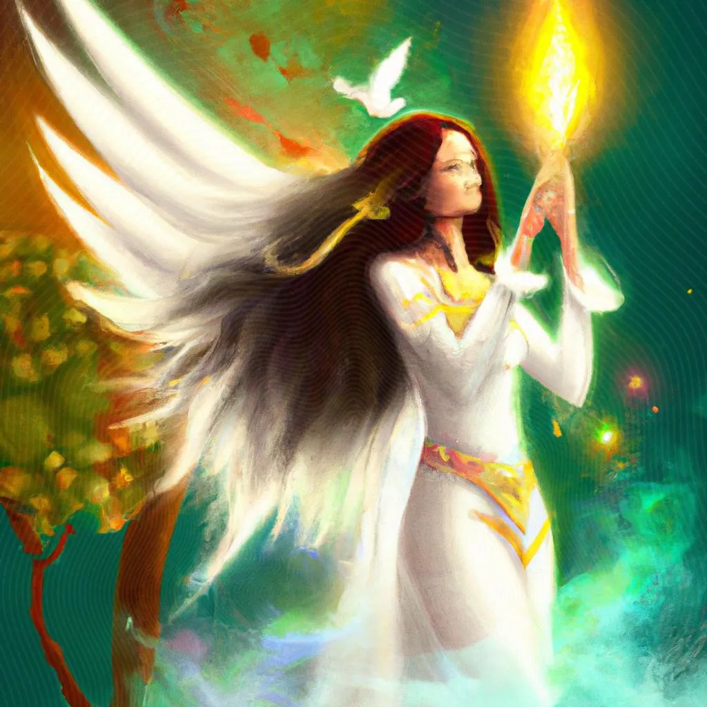 uma ilustração de se o espirito santo te tocar