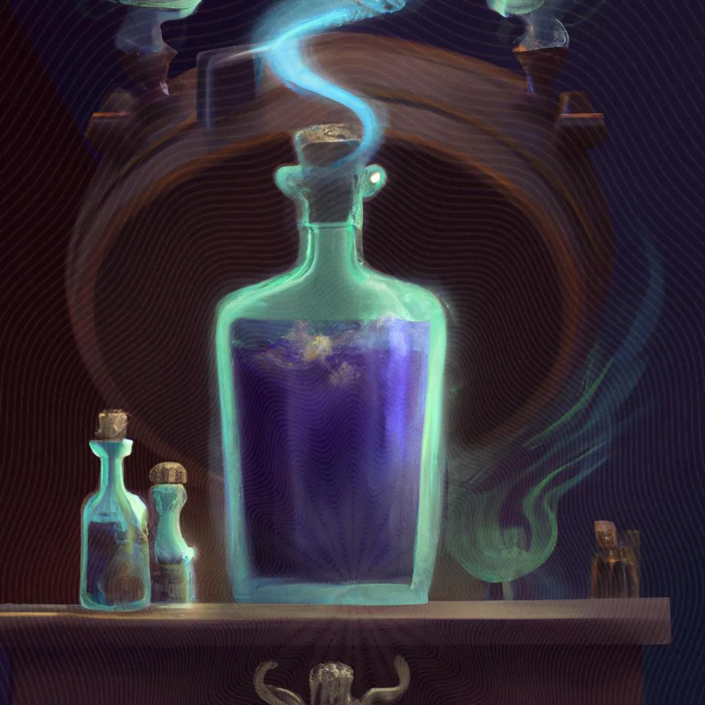 uma imagem pictórica de sentir cheiro de cachaça espiritismo