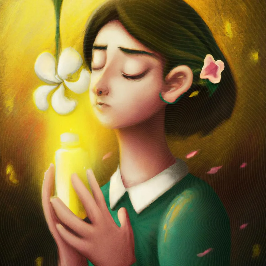 uma imagem em 3D de sentir cheiro de perfume doce do nada espiritismo