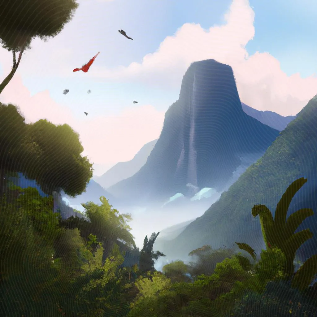 uma vista panorâmica ilustrada de serra espirito santo es