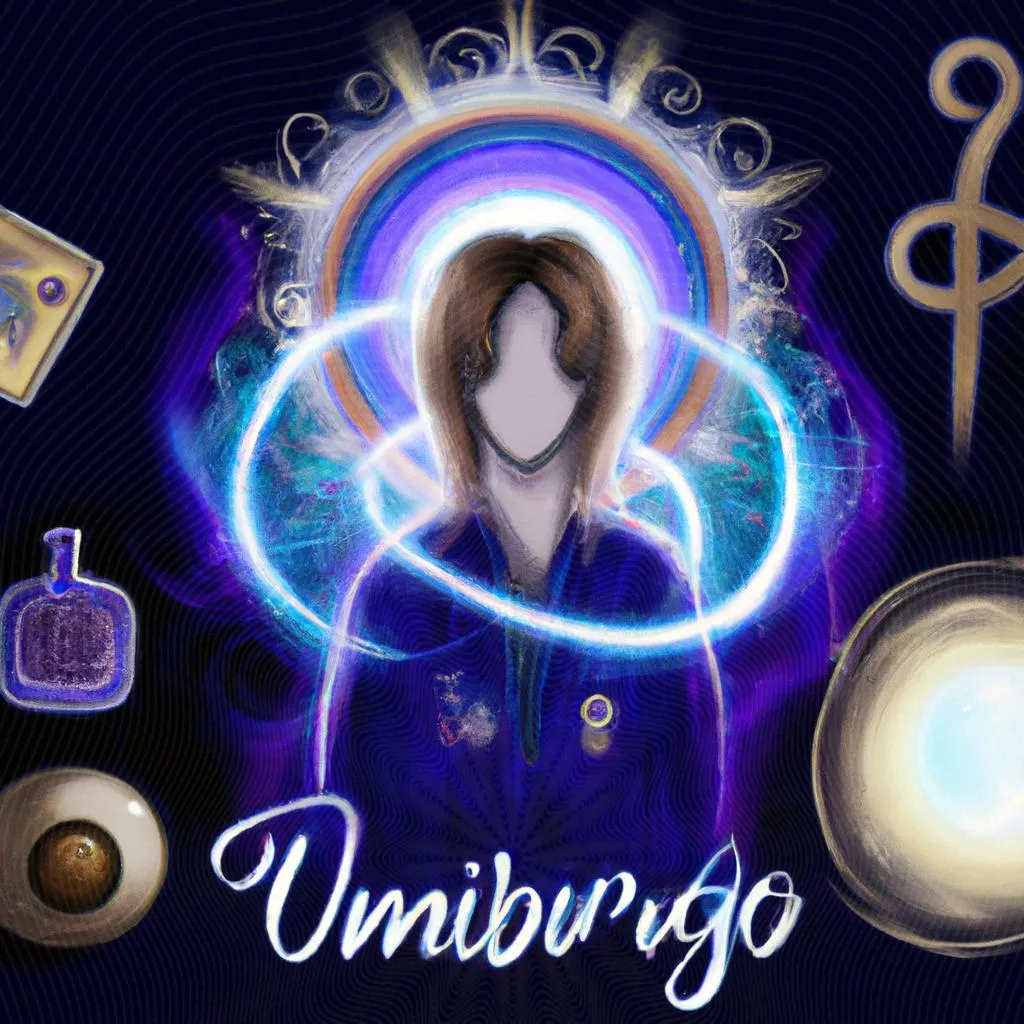 um contorno artístico de significado do umbigo no espiritismo