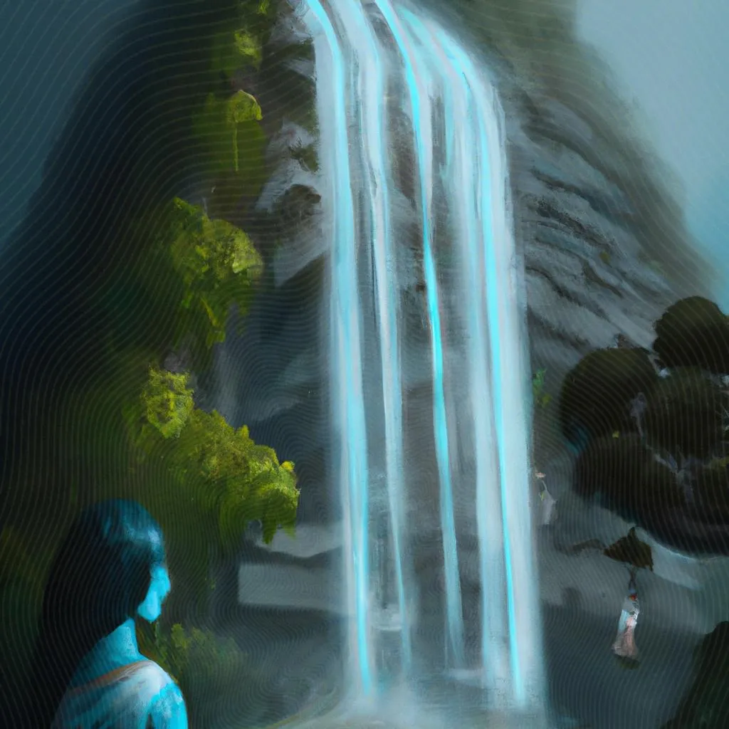 uma imagem digital de sonhar com cachoeira espiritismo