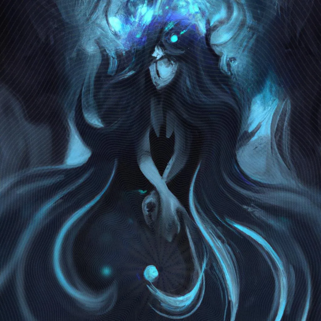 uma composição ilustrativa de sonhar com espirito maligno