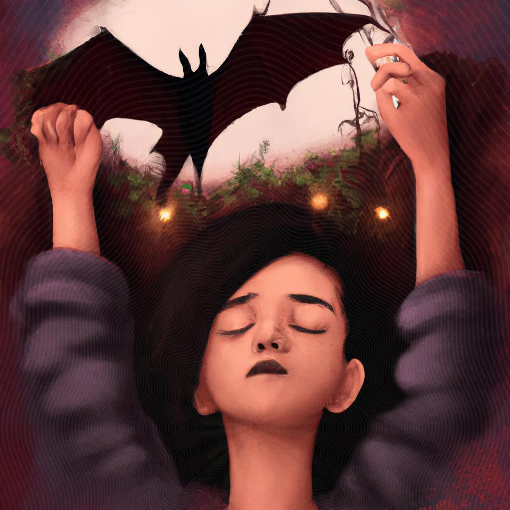 uma aquarela sobre sonhar com morcego espiritismo