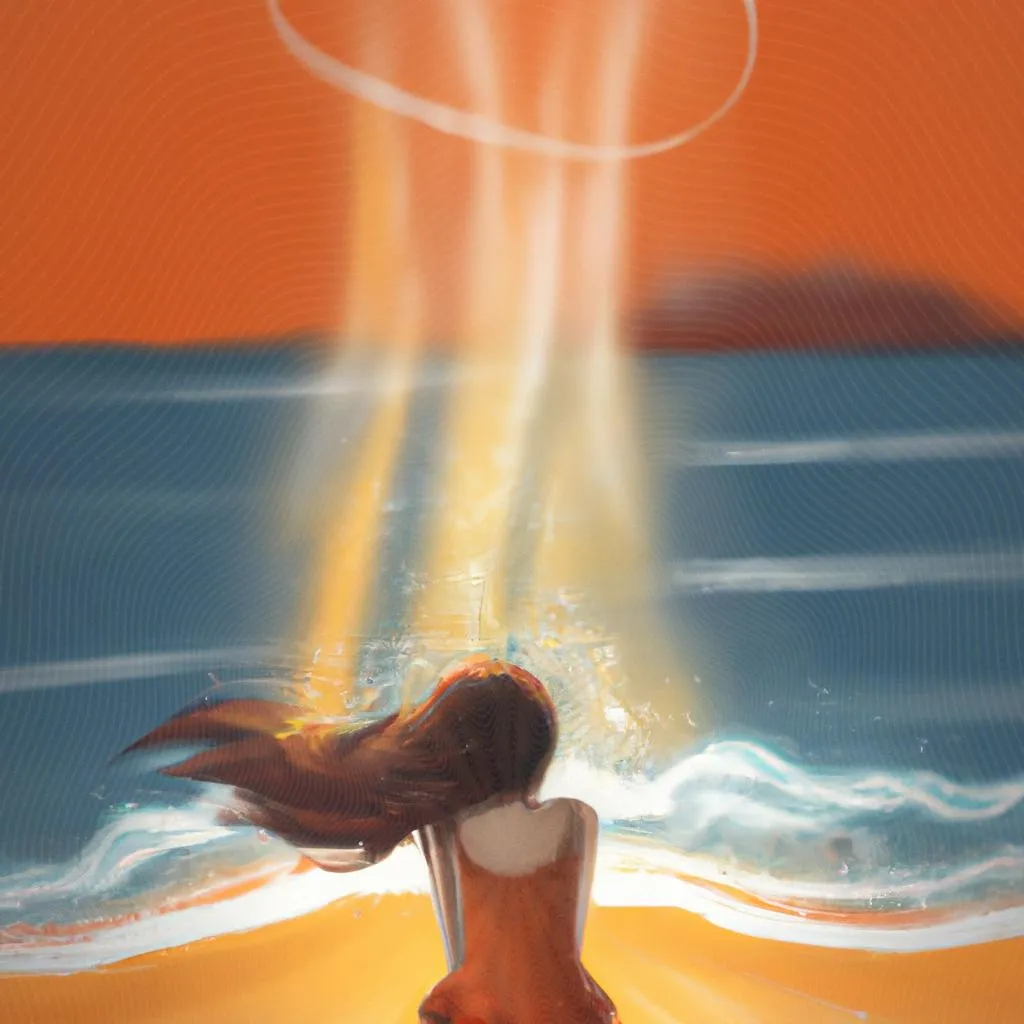  uma imagem gráfica sobre sonhar com praia espiritismo