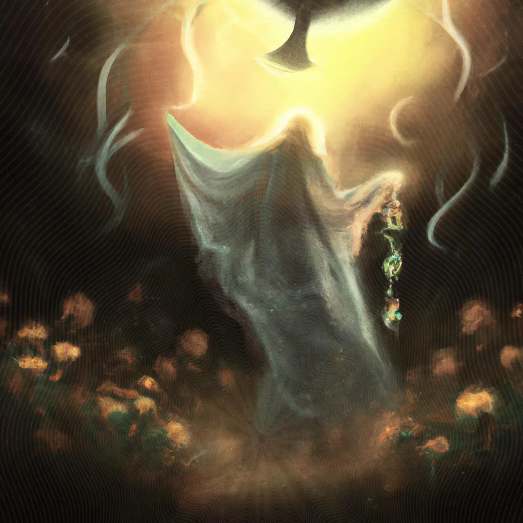 um esquema ilustrado de sonhar com velório no espiritismo