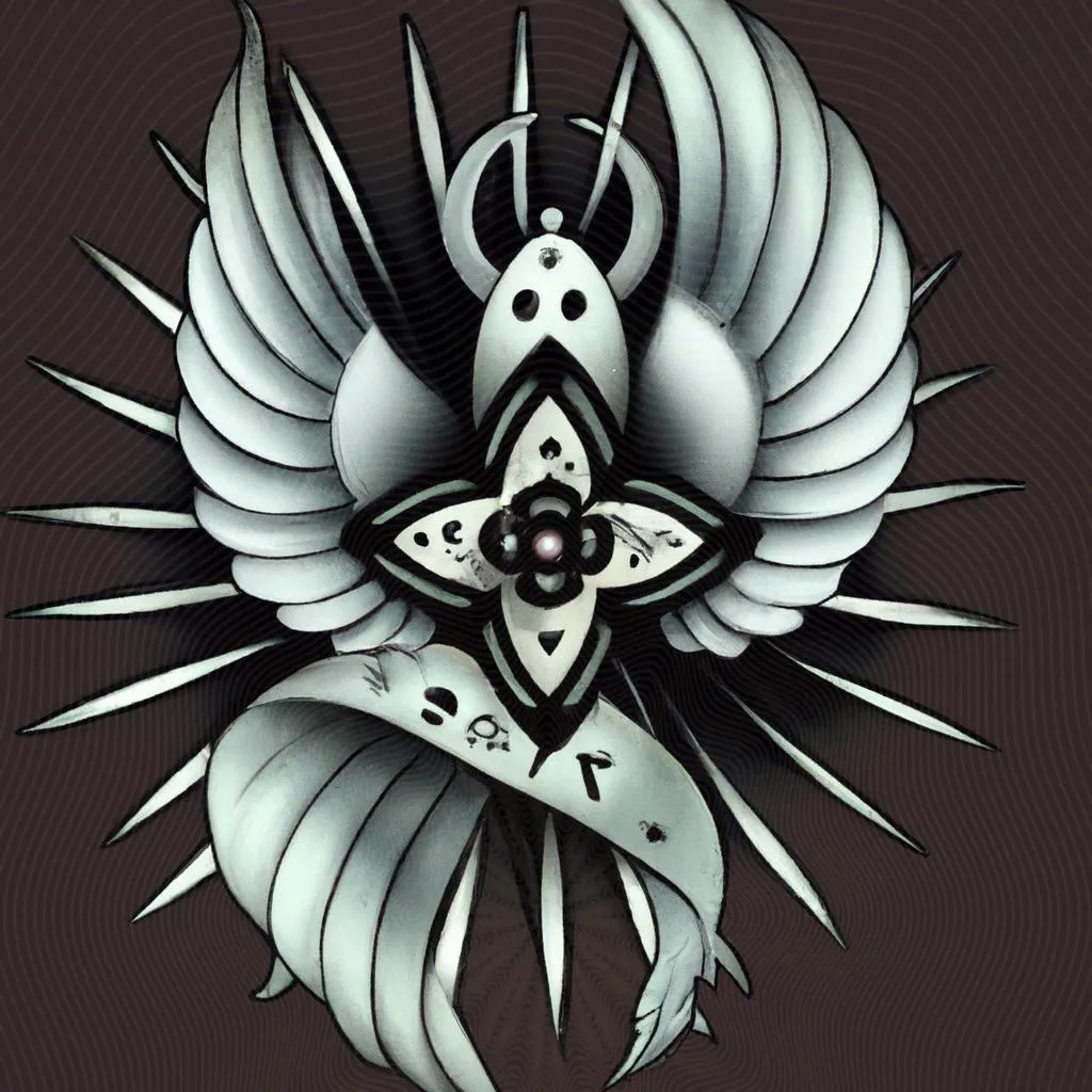 uma arte abstrata sobre tattoo espirita