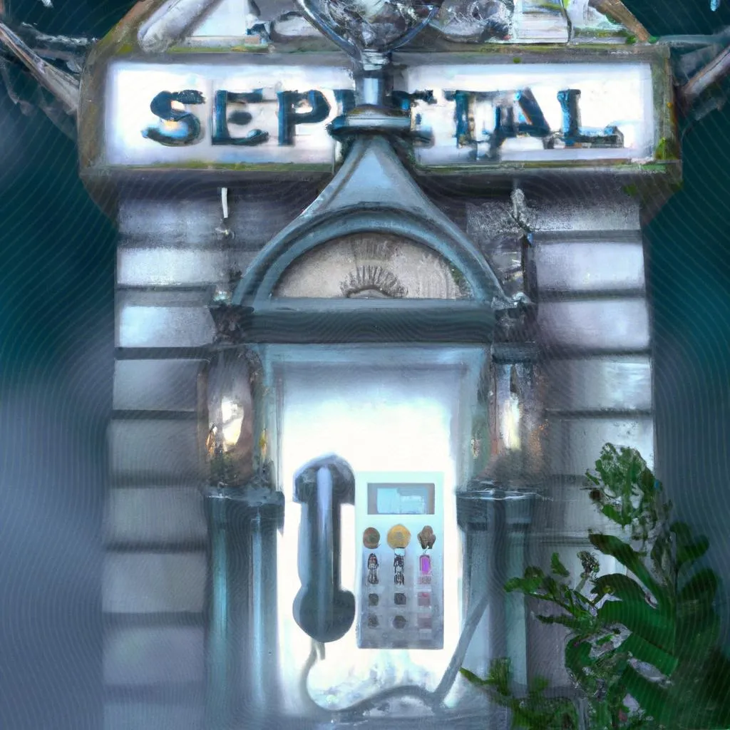 Telefone do Hospital Espírita em Pelotas: Uma Conexão com o Mundo Místico 2 uma cena cinematográfica ilustrada de telefone hospital espirita pelotas