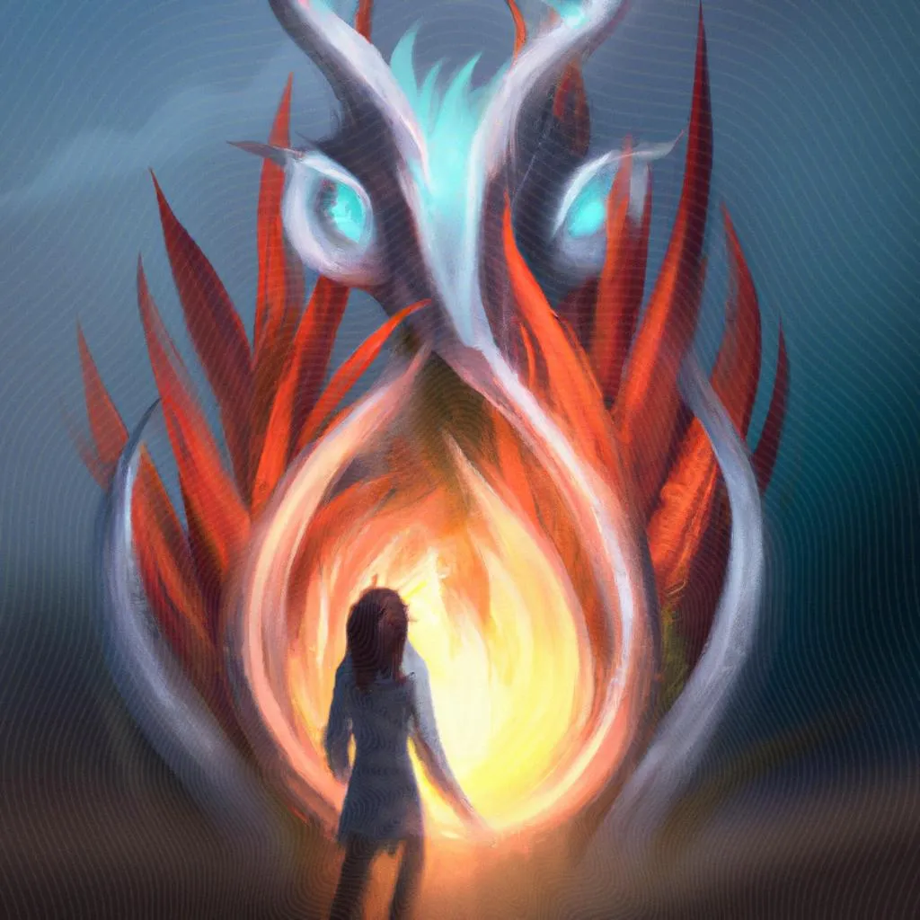 uma cena ilustrada de tem um espirito atras de mim