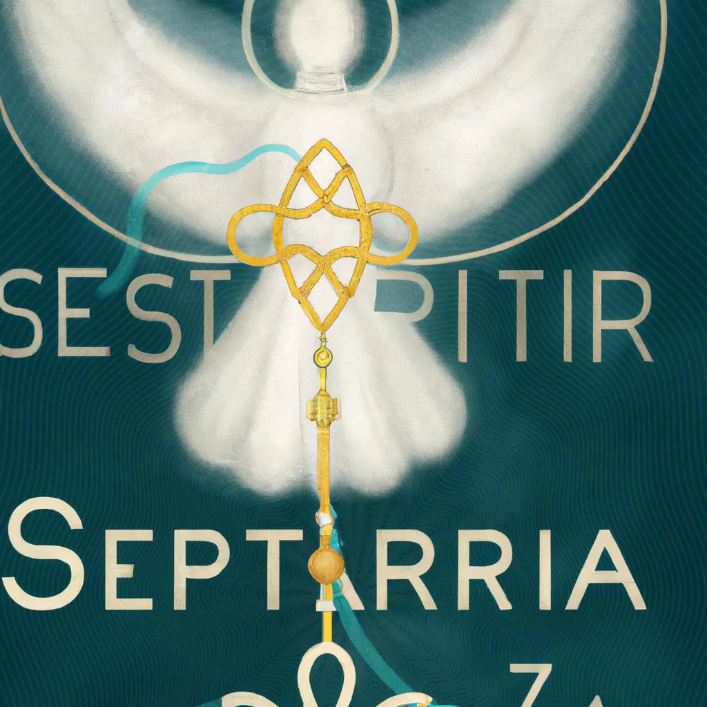 um retrato esboçado de terço do espirito santo escrito