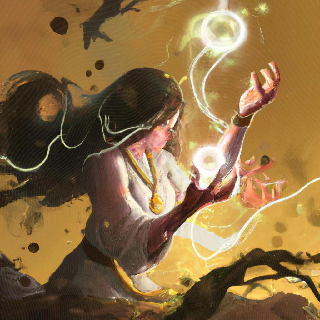 uma ilustração realista de teste de espiritismo