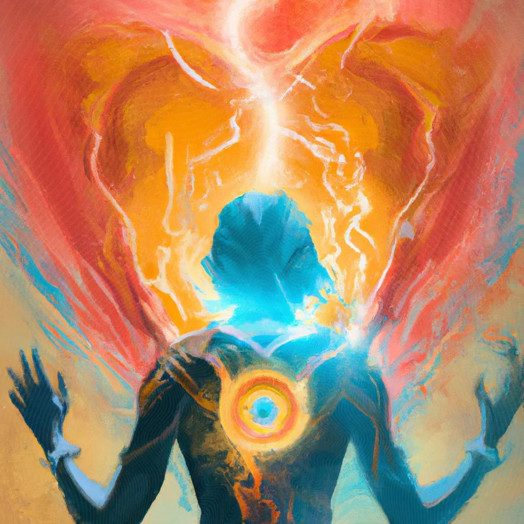 uma composição expressionista de transferencia energetica espiritismo