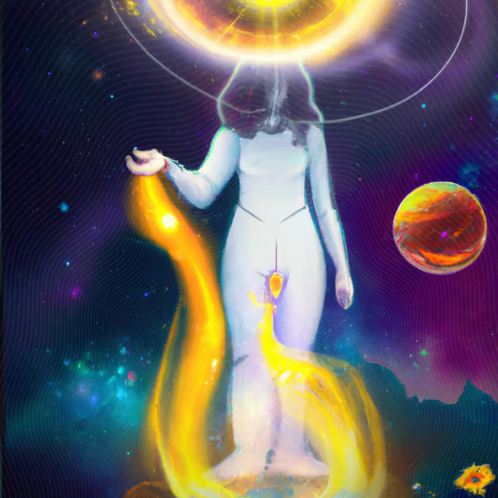 uma composição gráfica de transição planetária espiritismo