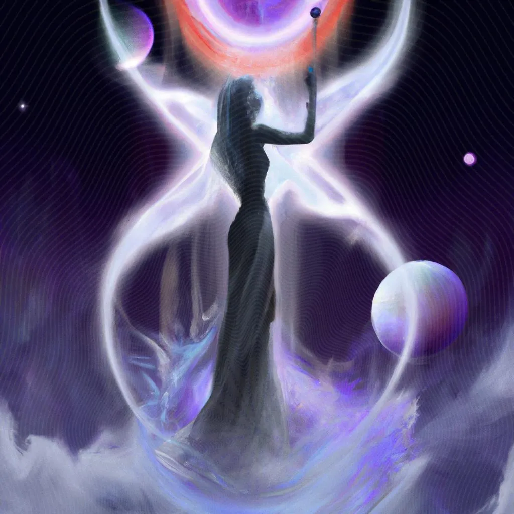 uma imagem impressionista de transição planetária espiritismo