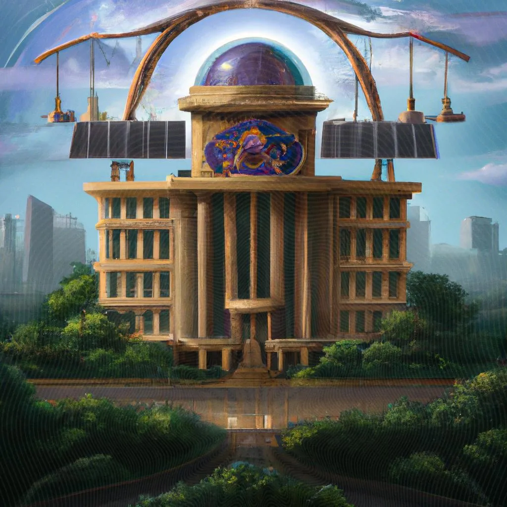 uma paisagem ilustrada de tribunal regional do trabalho do espirito santo
