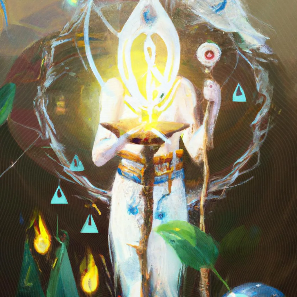 um esquema ilustrado de umbanda e espiritismo
