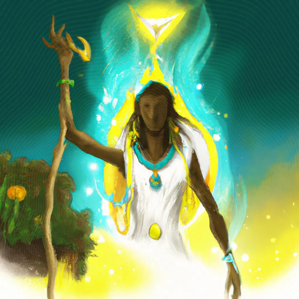 uma gravura sobre umbanda e espiritismo