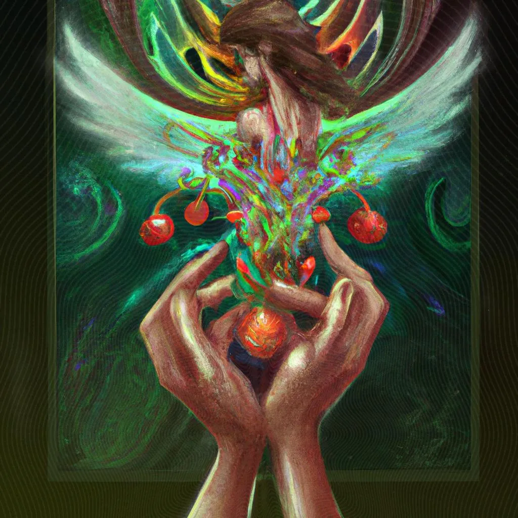 Versículo Frutos do Espírito: Descubra o Poder da Sabedoria Divina 3 uma pintura a óleo sobre versiculo frutos do espirito