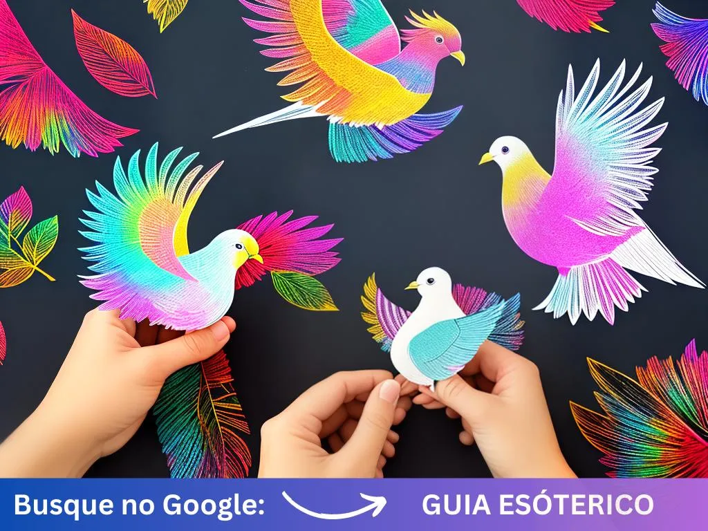 Dicas como fazer o divino espirito santo de papel