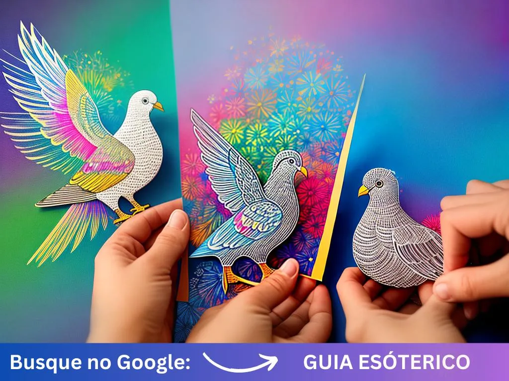 Fotos como fazer o divino espirito santo de papel