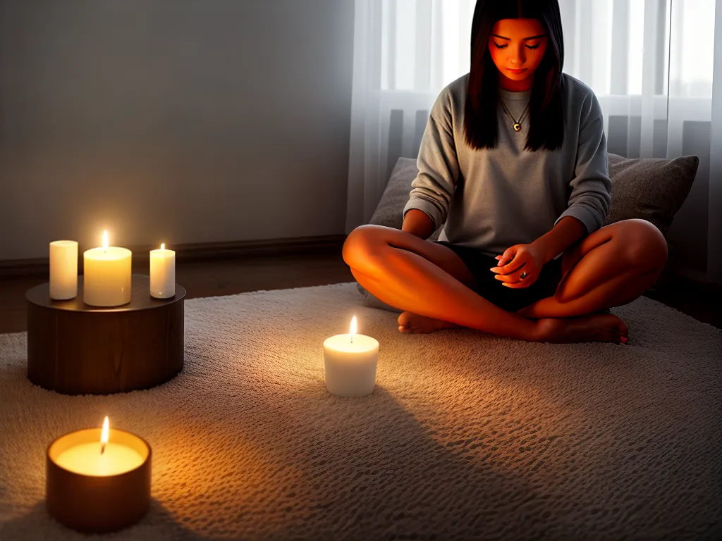 Imagens como meditar de noite
