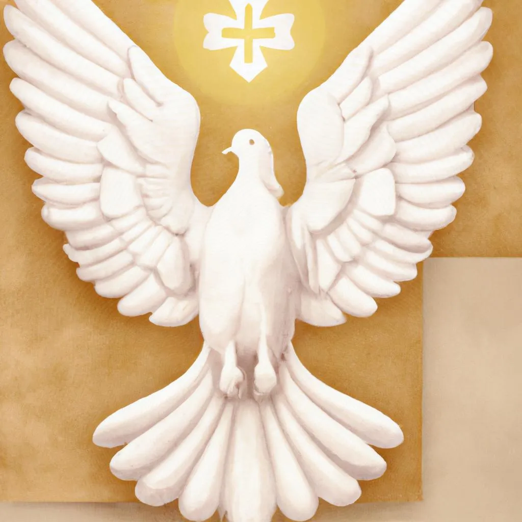 uma arte em gravura de divino espirito santo molde papel