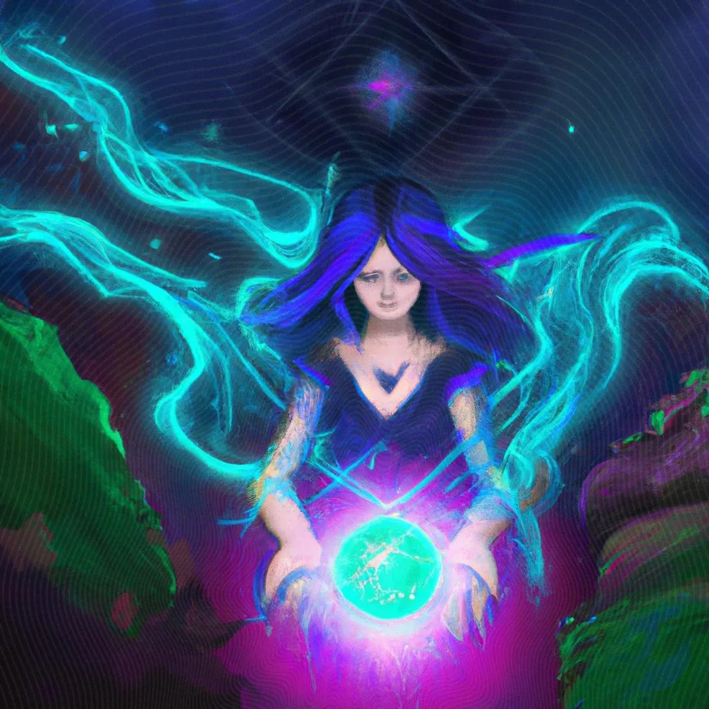uma arte abstrata sobre energia e espirito