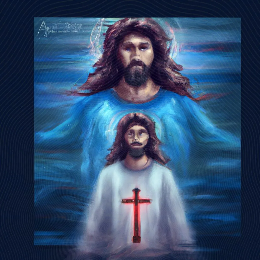 uma vista panorâmica ilustrada de espiritismo e jesus