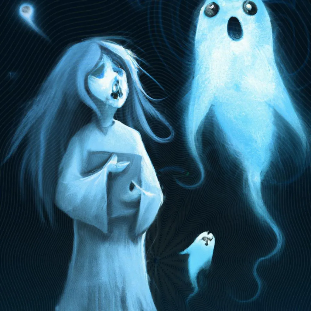 uma ilustração de espiritos que gostam de sujeira